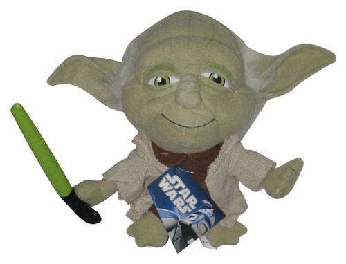 Star Wars Yoda with Lightsaber Comic Images 7-Inch Toy Plush