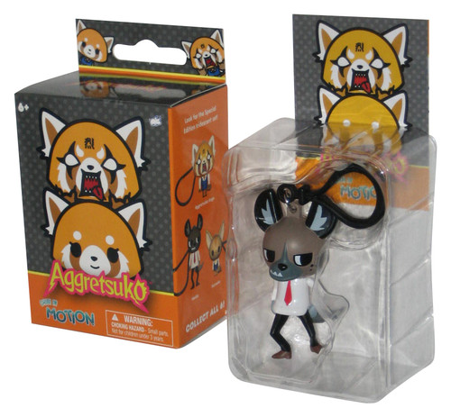 Aggretsuko Chibi In Motion Haida Bullsitoy 2.5 Inch Mini Figure Keychain