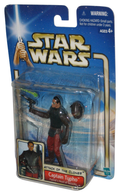 Star Wars Attack of The Clones Captain Typho (2002) Hasbro Action Figure - (Dented Plastic)