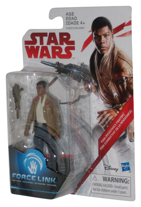 Star Wars The Last Jedi Finn Resistance Fighter (2017) Force Link Action Figure - (Dented Plastic)