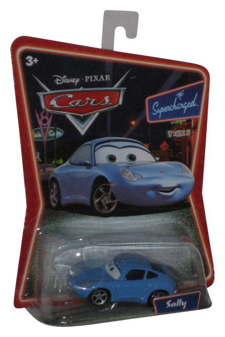 Disney Pixar Cars Sally Supercharged Mattel Die-Cast Toy Car - (Dented Plastic)