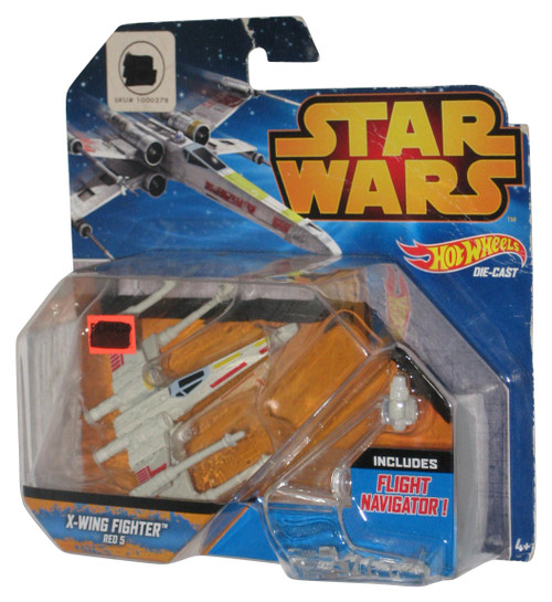 Star Wars Hot Wheels Starship (2014) Mattel X-Wing Fighter Red 5 Die Cast Toy - (Damaged Packaging)