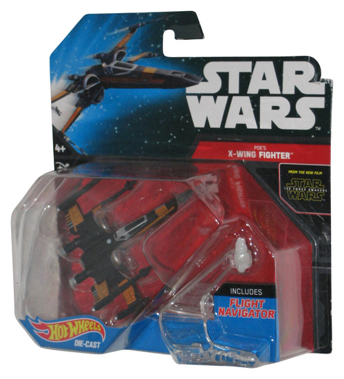 Star Wars The Force Awakens (2015) Hot Wheels Poe's Open Wings X-Wing Fighter Toy