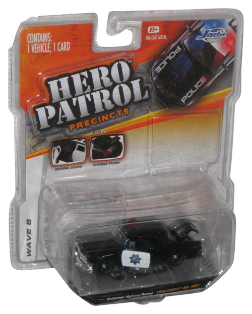 Hero Patrol Precincts California Highway Patrol 1956 Chevy Bel Sair Wave 8 Die-Cast Metal Toy Police Car - (Plastic Loose)