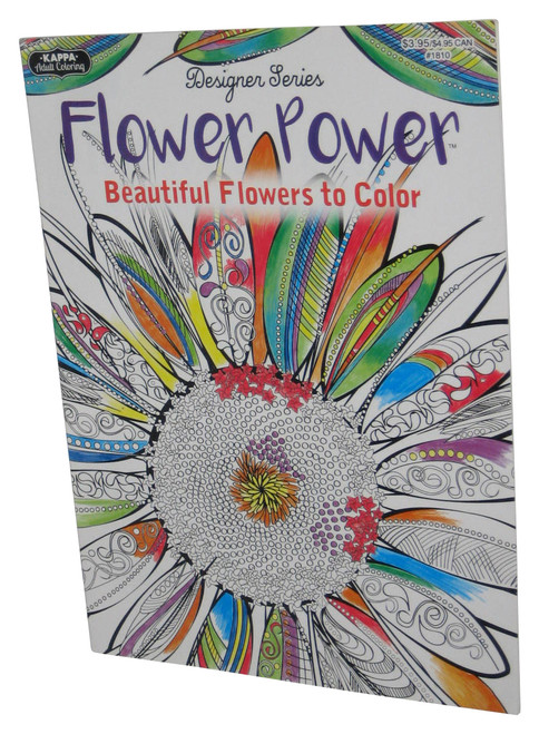 Flower Power: Beautiful Flowers For Adult Coloring Paperback Book