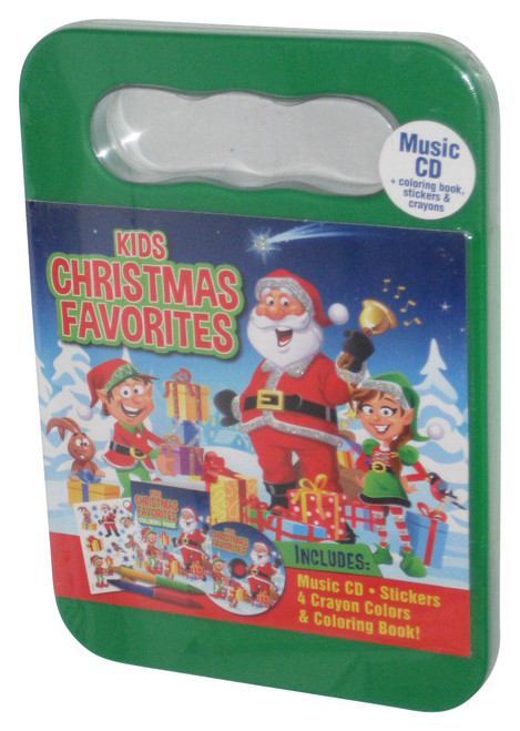 Christmas Is For Kids Green Activity Kit - (Music CD + Stickers + Crayons & Coloring Book)