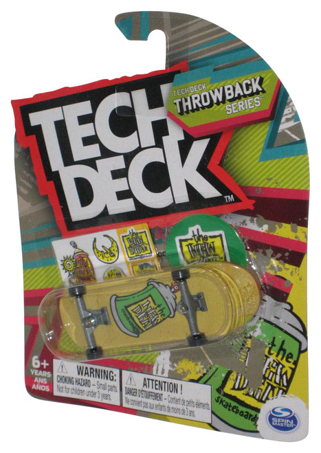 Tech Deck The New Deal Throwback Series Yellow Mini Toy Fingerboard Skateboard