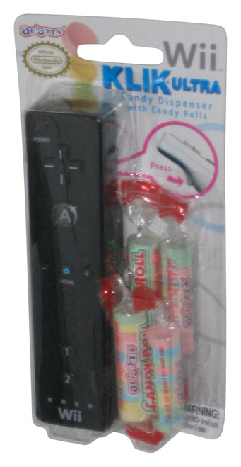 Nintendo Wii Au'Some (2011) Klik Ultra Mini Black Controller Dispenser w/ Candy Rolls