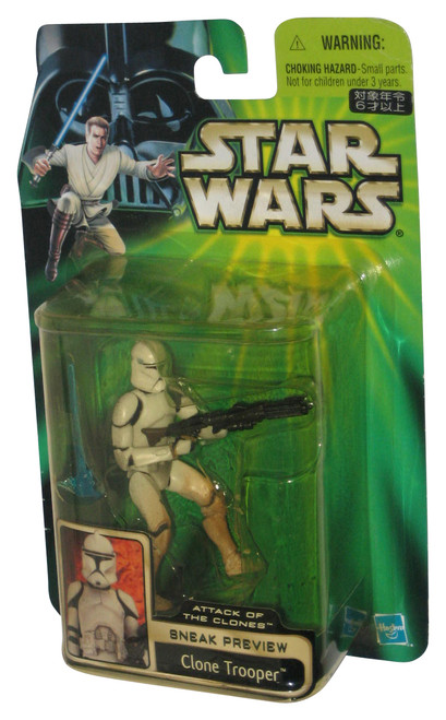 Star Wars Attack of The Clones Sneak Preview Clone Trooper (2002) Hasbro Figure - (Japan Tomy Packaging)