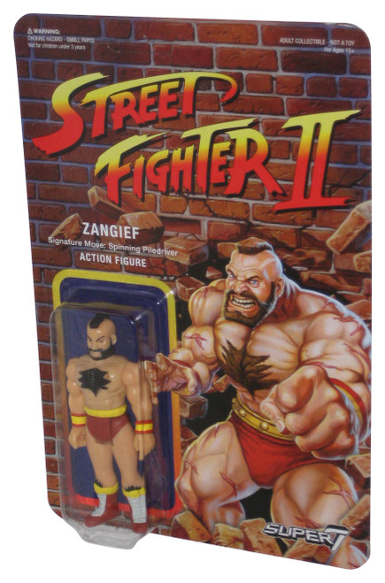 Street Fighter II Zangief Super 7 Reaction 3.75 Inch Action Figure