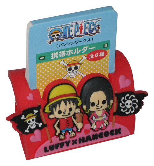 One Piece Banpresto Japan Luffy & Hancock Red Anime PVC Wristband