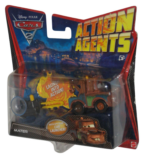 Disney Cars 2 Action Agents (2010) Mattel Mater Launcher Toy Car Set