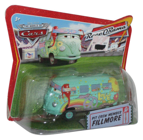 Disney Pixar Cars Pit Crew Member Fillmore Race O Rama Toy Car - (Checkout Lane Short Card)