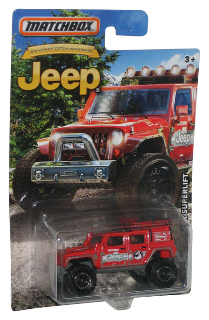 Matchbox Anniversary Jeep Wrangler Superlift (2015) Red Toy Truck