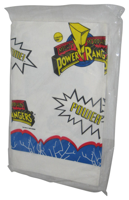 Mighty Morphin Power Rangers Paper Art Party Table Cover - (52 x 96 inches)