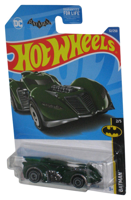 Hot Wheels DC Batman Arkham Asylum 2/5 Batmobile (2021) Mattel Green Toy Car 32/250