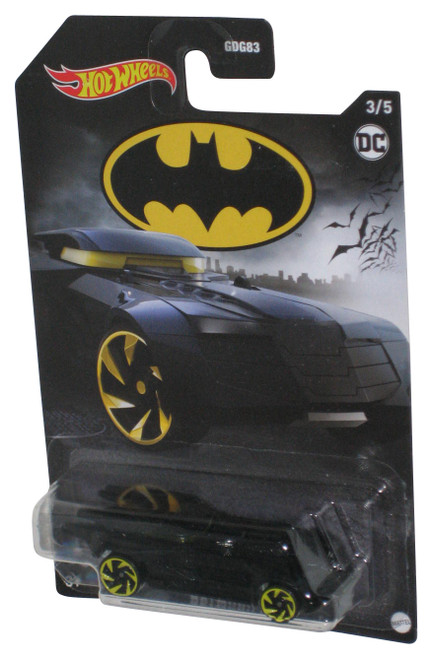 Hot Wheels DC Batman Batmobile (2014) Mattel Black Toy Car 3/5