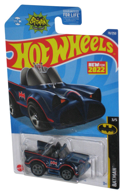 DC Batman Classic TV Series Batmobile 3/5 (2022) Hot Wheels Blue Toy Car 78/250