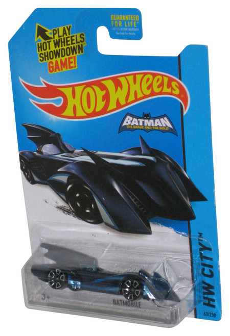 DC Batman Brave & The Bold Batmobile HW City (2013) Hot Wheels Blue Toy Car 63/250