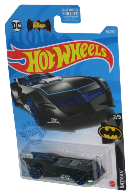 DC Batman Hot Wheels (2020) Batmobile 2/5 Black Silver & Blue Toy Car 56/250