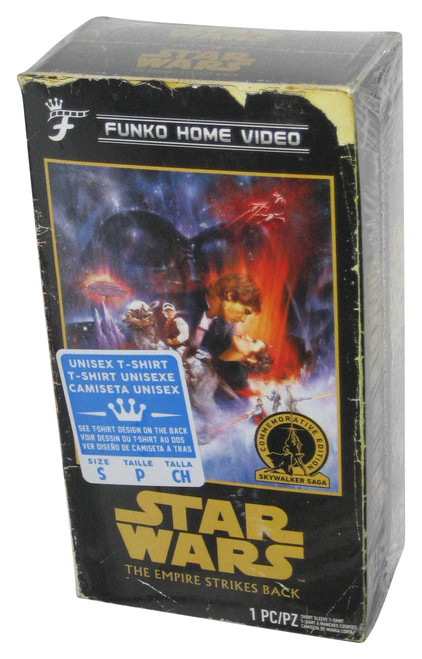 Star Wars Empire Strikes Back Funko Home Video Frame Adult T-Shirt - (Size Small)