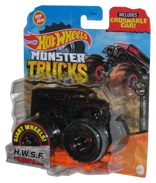 Hot Wheels Monster Trucks Stealth Smashers 3/5 HWSF Special Force Toy 63/75
