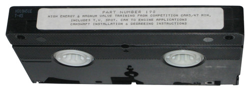 High Energy & Magnum Valve Training From Competition Cams VHS Tape - (Part Number 190)