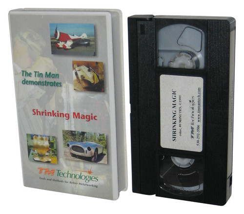 The Tin Man Demonstrates Shrinking Magic VHS Tape - (Tools & Methods For Better Metalworking TM Technologies)