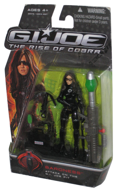 GI Joe Rise of Cobra Movie (2009) Baroness Attack On Pit 3.75 Inch Action Figure - (Creased Card)