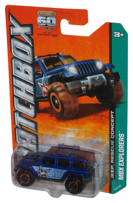 Matchbox MBX Explorers (2012) Jeep Rescue Concept Blue Toy 49/120