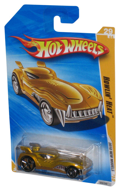 Hot Wheels 2010 New Models 29/44 Gold Howlin' Heat Toy Car 029/240