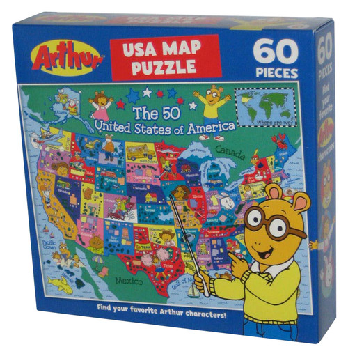 Arthur United States of America USA States 60pc Cra-Z-Art Map Puzzle