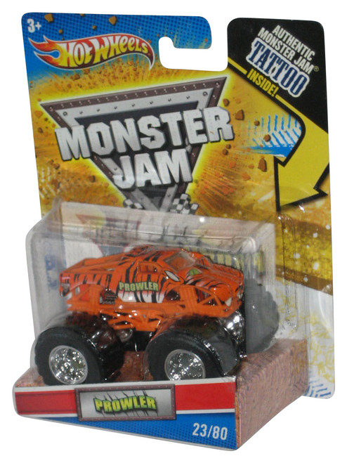 Hot Wheels Monster Jam (2010) Orange Prowler Toy Truck 23/80 w/ Tattoo
