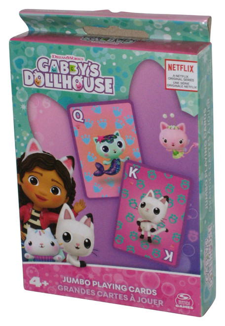 Dreamworks Gabby's Dollhouse Spin Master (2022) Jumbo Kids Playing Cards