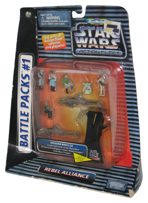 Star Wars Micro Machines Rebel Alliance Battle Pack Figure Toy Set #1 - (Damaged Packaging)