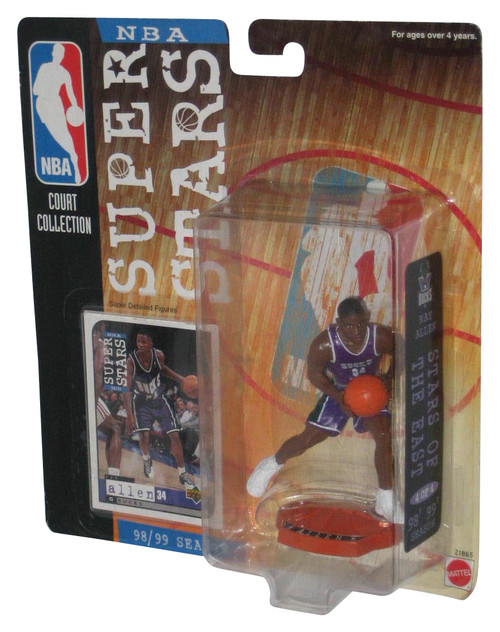 NBA Superstars Court Collection 98/99 Season Mattel Ray Allen Bucks Figure