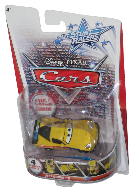 Disney Pixar Cars Movie Stunt Racers (2012) Mattel Jeff Gorvette Toy Car