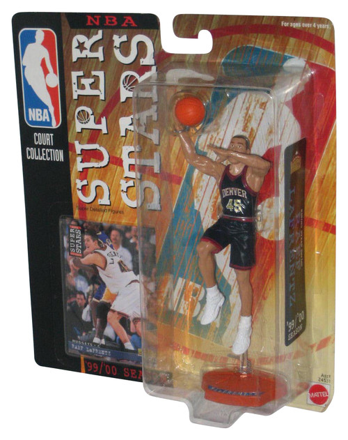 NBA Superstars Court Collection Denver Nuggets Raef LaFrentz (1999) Mattel Figure