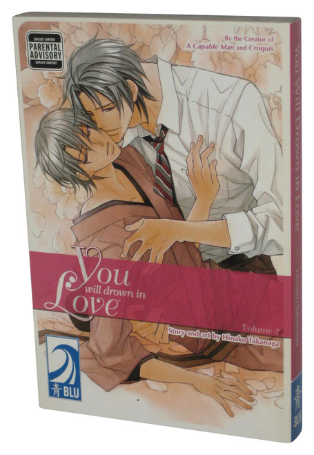 You Will Drown In Love Vol. 2 (2010) Blu Manga Yaoi Paperback Book