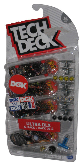 Tech Deck Element DGK Series 12 Fingerboard Skateboard Ultra DLX 4-Pack - (Card Minor Wear)