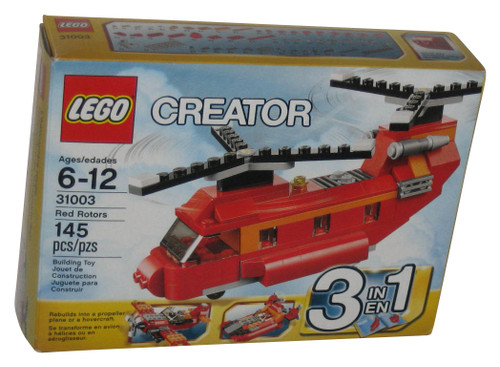 LEGO Creator Red Rotors Helicopter Building Toy Set 31003