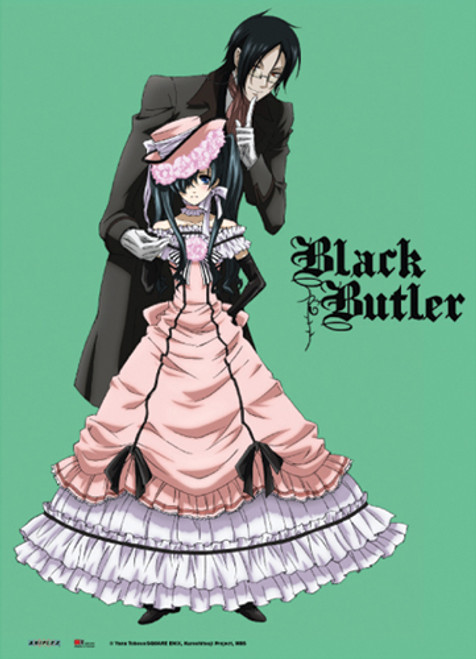 Black Butler Sebastian & Ciel Anime Cloth Wall Scroll Poster GE-5382
