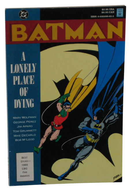 DC Comics Batman A Lonely Place of Dying (1991) Paperback Book