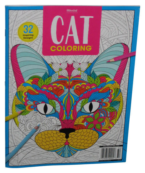 Blissful Cat Coloring (2023) Magazine Book