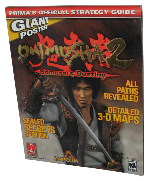 Onimusha 2 Samurai's Destiny Official Strategy Guide Book w/ Poster