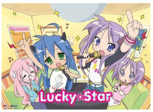 Lucky Star Anime Long Cloth Wall Scroll Poster GE-9988