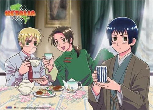 Hetalia Tea Time Anime Long Cloth Wall Scroll Poster GE-5845