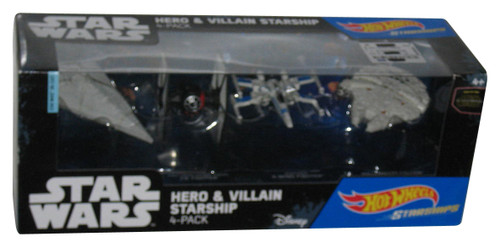 Star Wars Force Awakens Hot Wheels Hero & Villain (2015) Starship 4-Pack Toy Vehicles Set