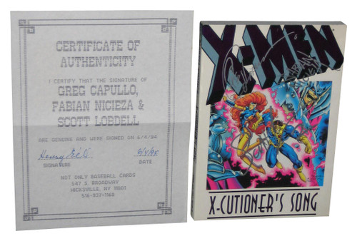 Marvel Comics X-Men X-Cutioner's Song Paperback Book - (x3 Signatures)