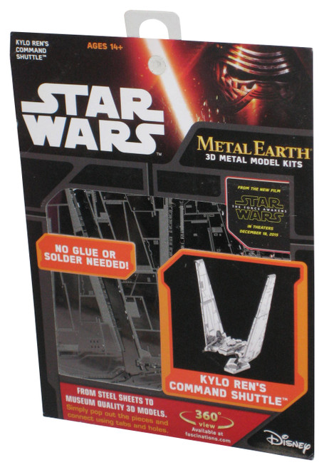 Star Wars Force Awakens Kylo Ren's Command Shuttle (2015) 3D Metal Earth Model Kit